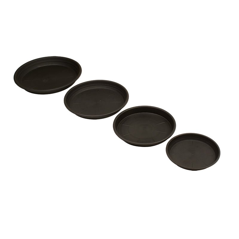 plant saucers plastic Black Plastic Plant Saucers – Future Harvest